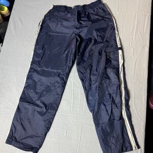 Vintage 90s Y2K Nike Navy Blue Track Pants Wind Athleisure Sportswear Mens XL